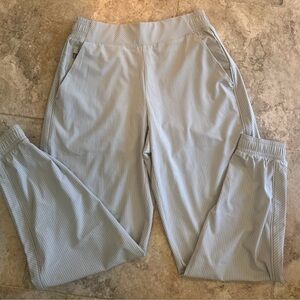 Athleta Brooklyn athletic pant green stripe size 2p jogger track pant